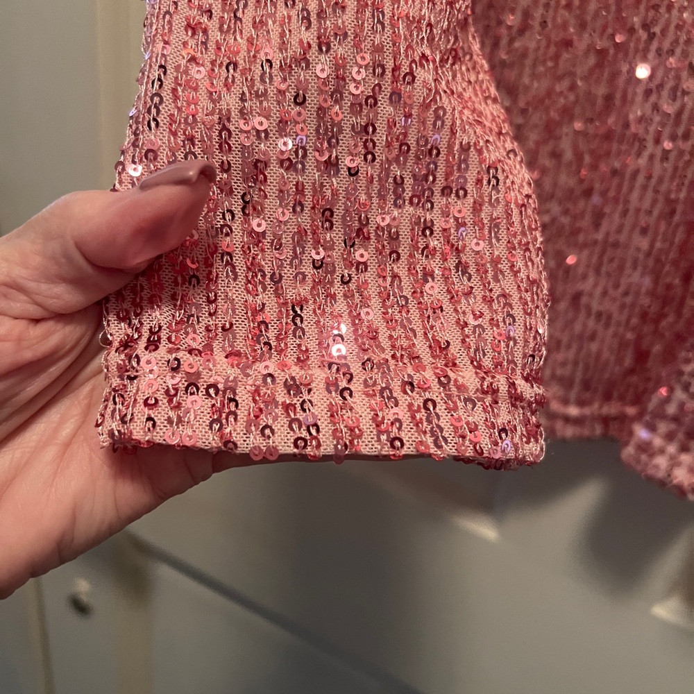 POL Pink Sequin Top - Picture 10 of 11
